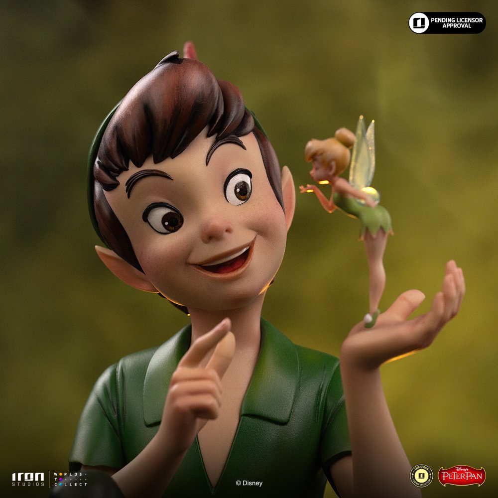 PETER PAN & TINKERBELL - DISNEY VINTAGE - ART SCALE 1/10 - IRON STUDIOS - Imagen 9