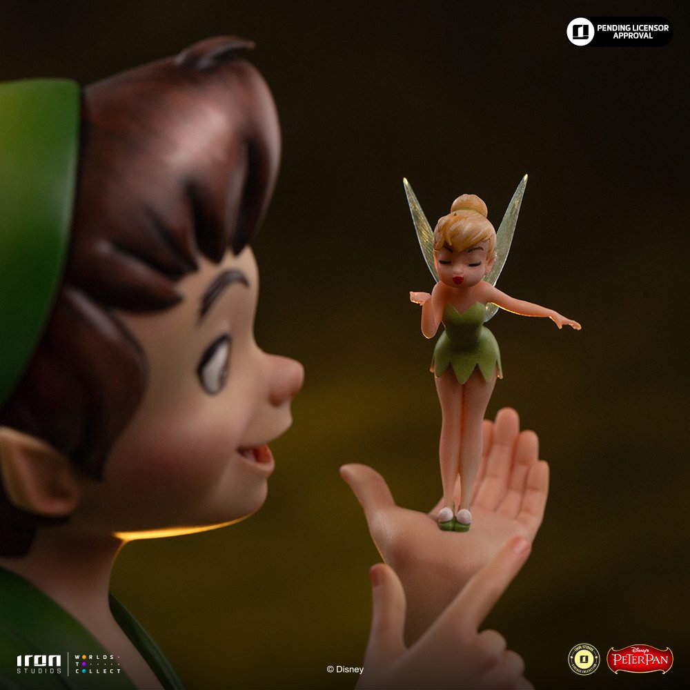 PETER PAN & TINKERBELL - DISNEY VINTAGE - ART SCALE 1/10 - IRON STUDIOS - Imagen 13