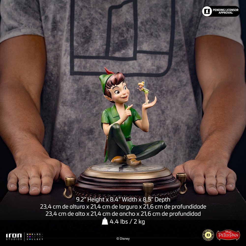 PETER PAN & TINKERBELL - DISNEY VINTAGE - ART SCALE 1/10 - IRON STUDIOS - Imagen 18