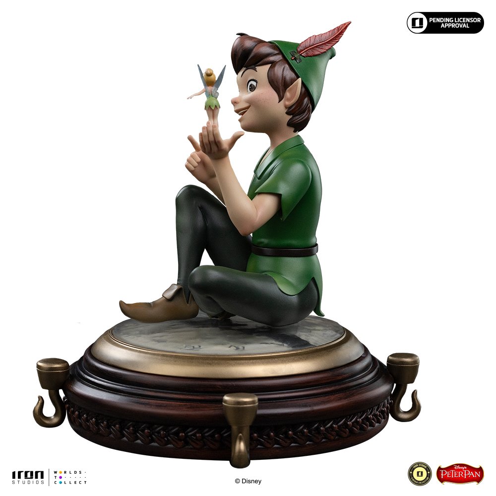 PETER PAN & TINKERBELL - DISNEY VINTAGE - ART SCALE 1/10 - IRON STUDIOS - Imagen 2