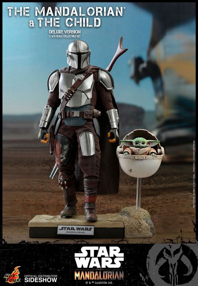 THE MANDALORIAN & THE CHILD DELUXE (PACK DE 2 FIGURAS) - STAR WARS THE MANDALORIAN - 1/6 30 CM - HOT TOYS - Imagen 2