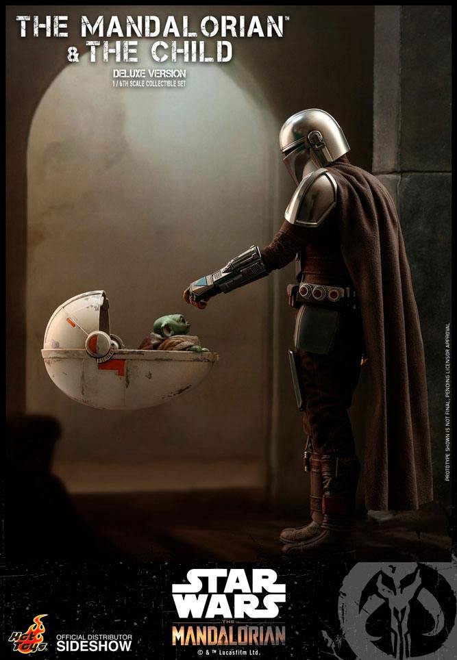 THE MANDALORIAN & THE CHILD DELUXE (PACK DE 2 FIGURAS) - STAR WARS THE MANDALORIAN - 1/6 30 CM - HOT TOYS - Imagen 3