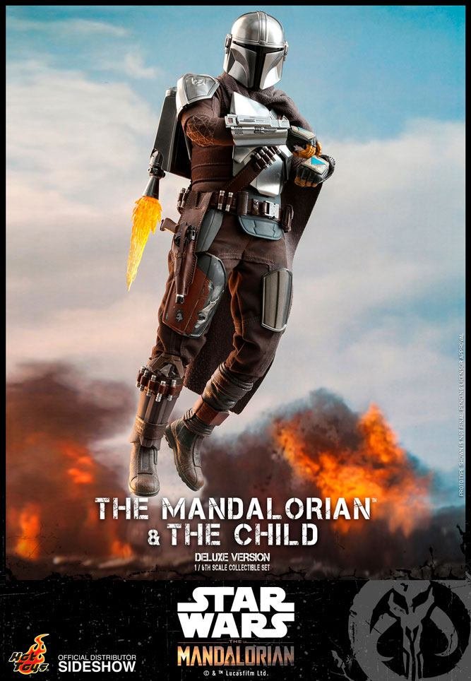 THE MANDALORIAN & THE CHILD DELUXE (PACK DE 2 FIGURAS) - STAR WARS THE MANDALORIAN - 1/6 30 CM - HOT TOYS - Imagen 6
