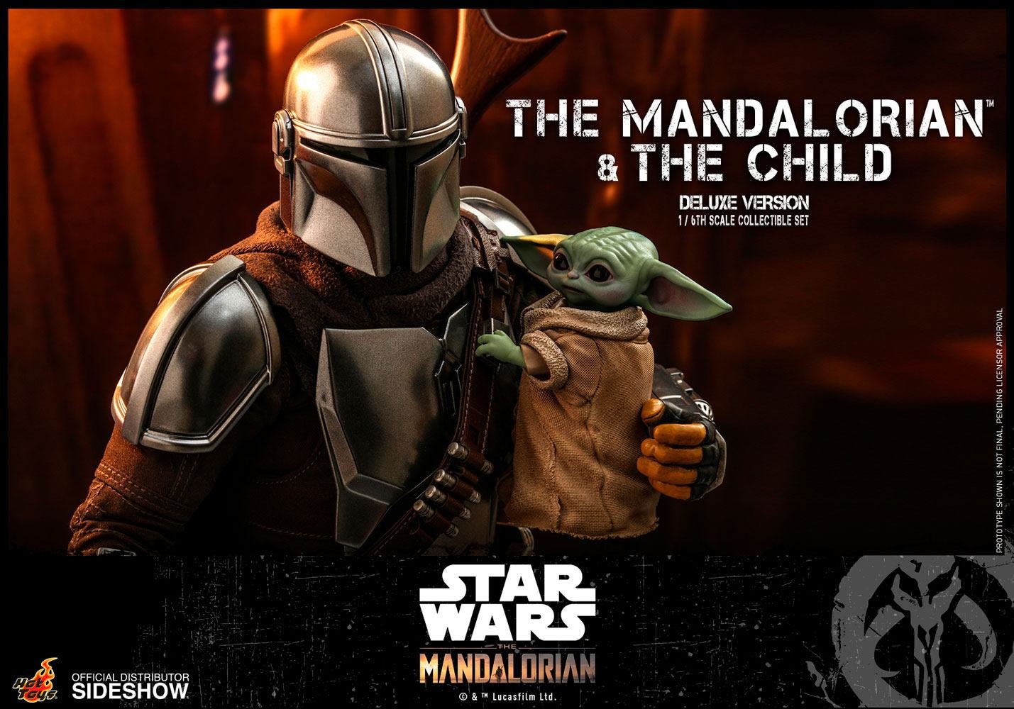 THE MANDALORIAN & THE CHILD DELUXE (PACK DE 2 FIGURAS) - STAR WARS THE MANDALORIAN - 1/6 30 CM - HOT TOYS - Imagen 13