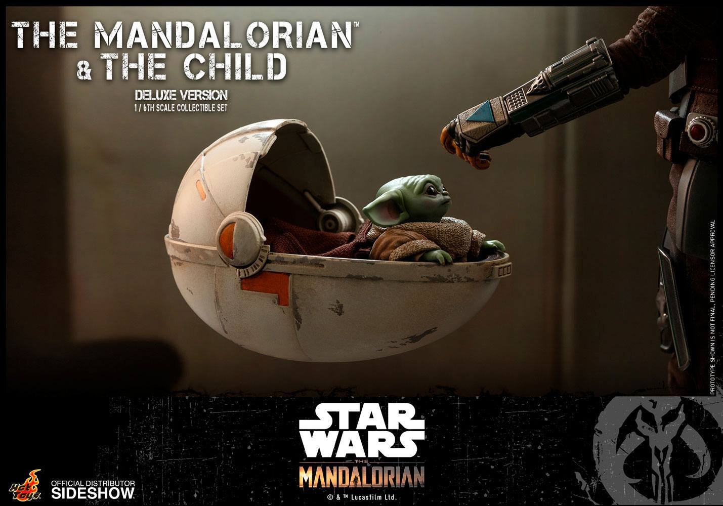 THE MANDALORIAN & THE CHILD DELUXE (PACK DE 2 FIGURAS) - STAR WARS THE MANDALORIAN - 1/6 30 CM - HOT TOYS - Imagen 14