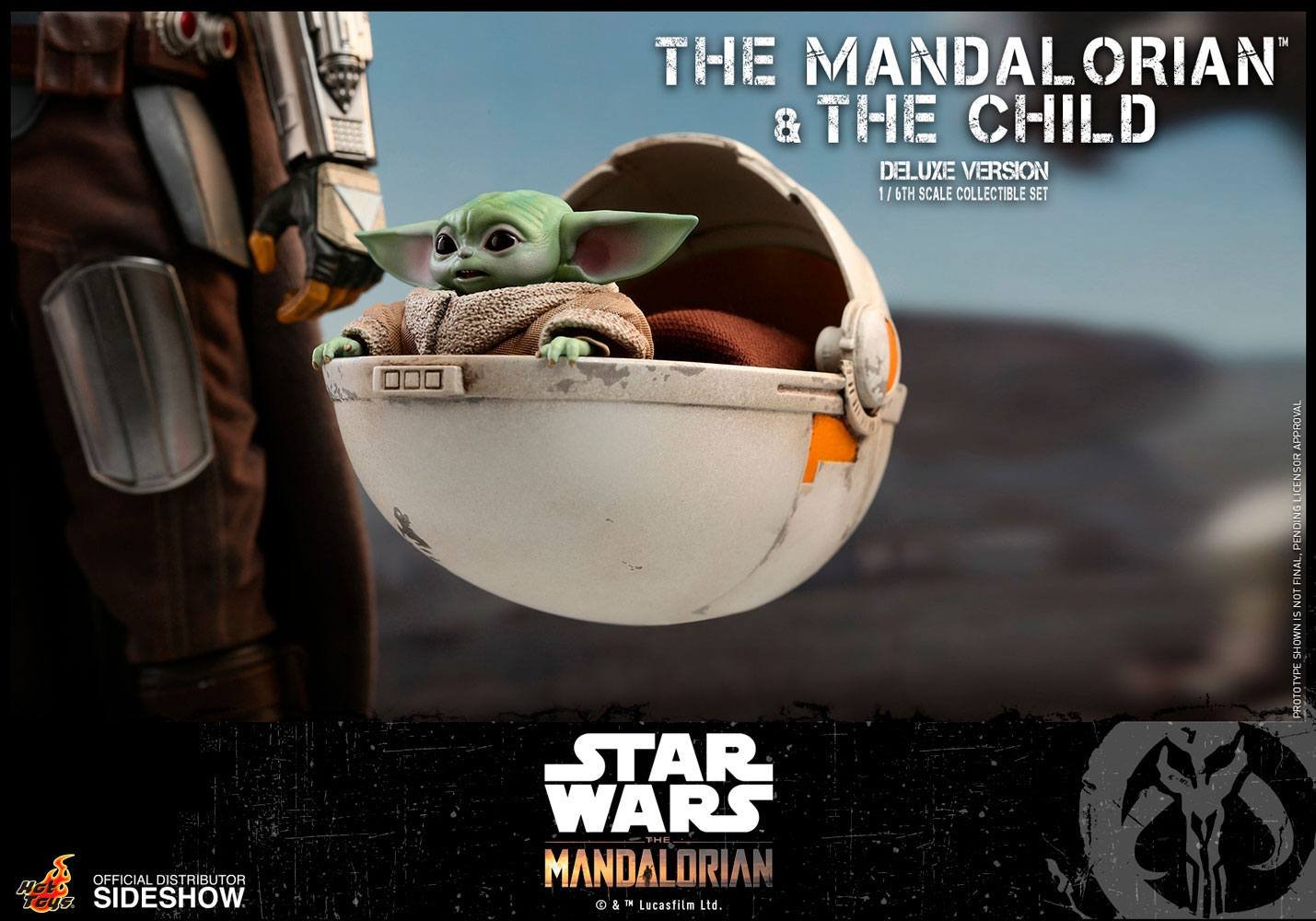 THE MANDALORIAN & THE CHILD DELUXE (PACK DE 2 FIGURAS) - STAR WARS THE MANDALORIAN - 1/6 30 CM - HOT TOYS - Imagen 15