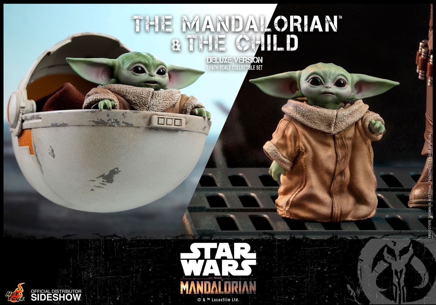 THE MANDALORIAN & THE CHILD DELUXE (PACK DE 2 FIGURAS) - STAR WARS THE MANDALORIAN - 1/6 30 CM - HOT TOYS - Imagen 16