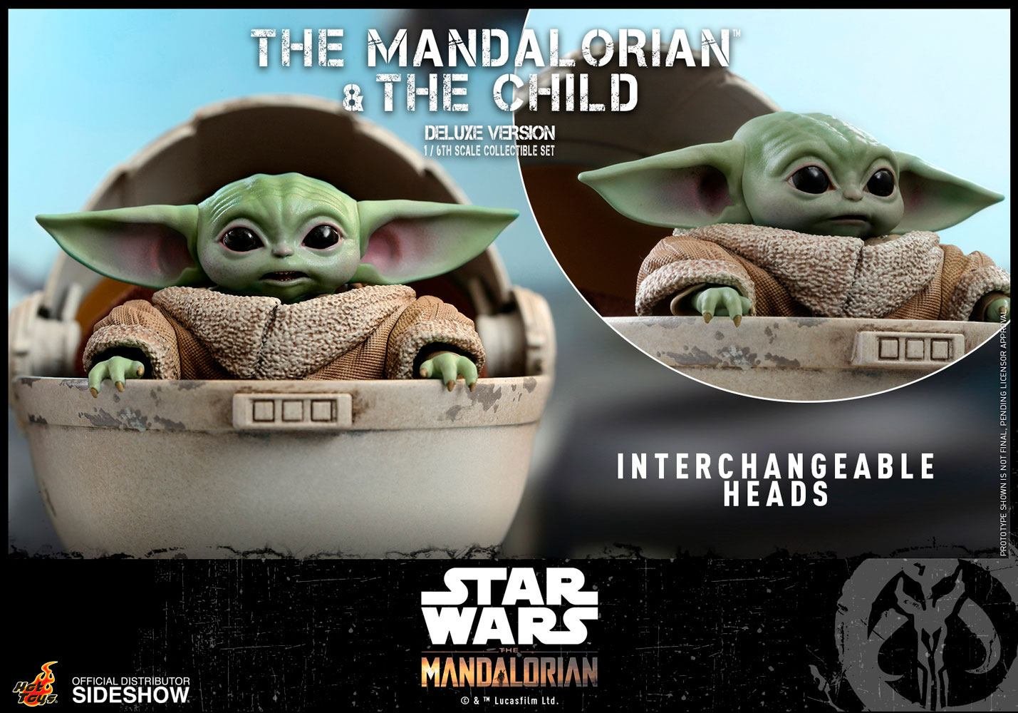 THE MANDALORIAN & THE CHILD DELUXE (PACK DE 2 FIGURAS) - STAR WARS THE MANDALORIAN - 1/6 30 CM - HOT TOYS - Imagen 17