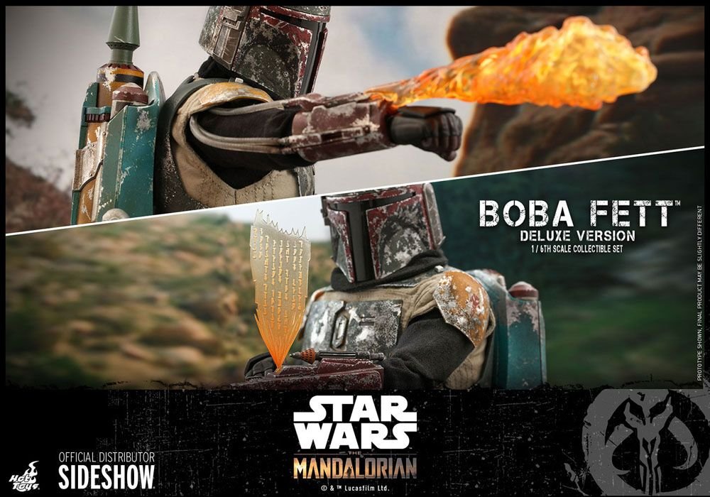THE MANDALORIAN PACK DE 2 FIGURAS BOBA FETT DELUXE - STAR WARS - 1/6 - HOT TOYS - Imagen 23