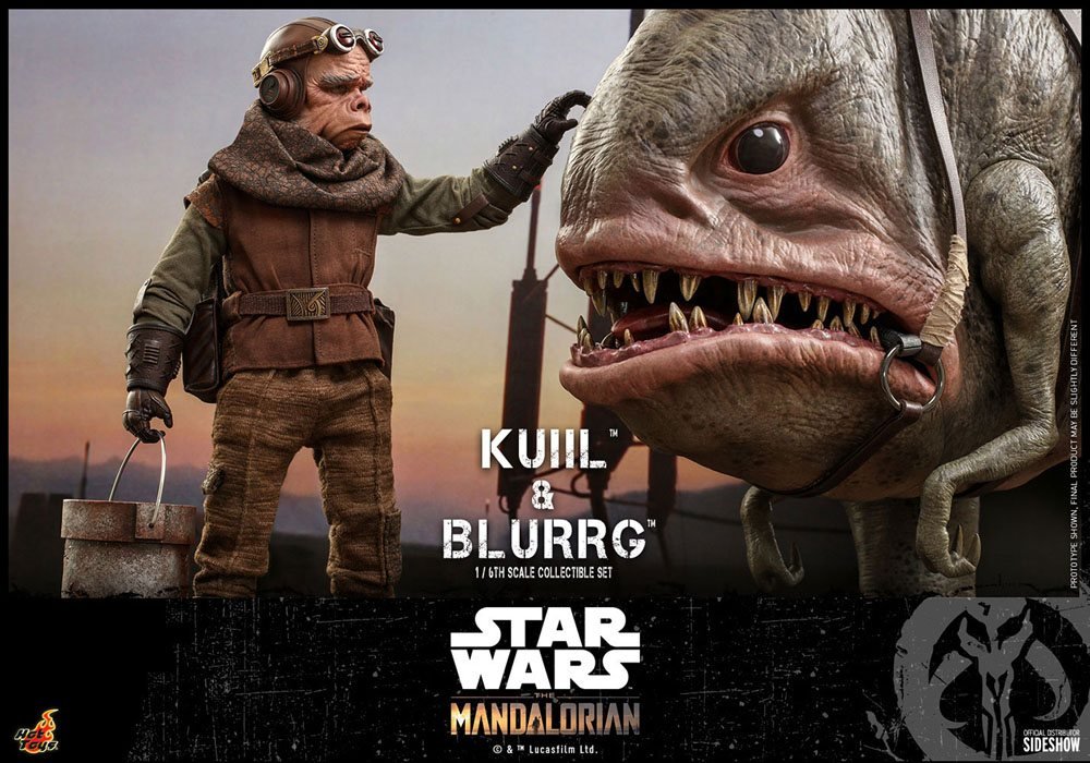 THE MANDALORIAN PACK DE 2 FIGURAS KUIIL & BLURRG - STAR WARS - 1/6 - HOT TOYS - Imagen 15