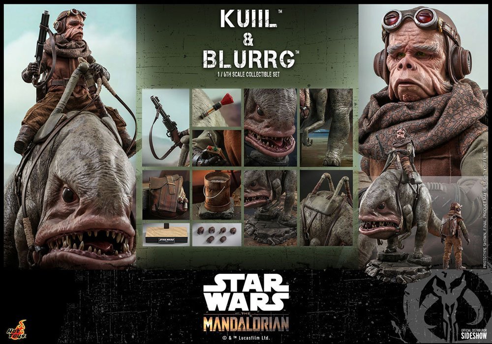 THE MANDALORIAN PACK DE 2 FIGURAS KUIIL & BLURRG - STAR WARS - 1/6 - HOT TOYS - Imagen 20