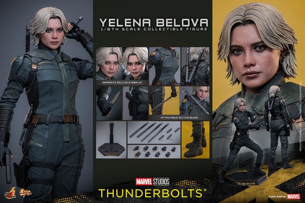THUNDERBOLTS YELENA BELOVA - MARVEL - MOVIE MASTERPIECE 1/6 - HOT TOYS - Imagen 19