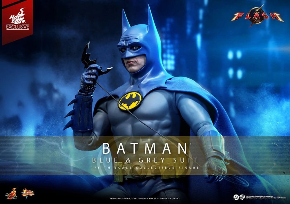 THE FLASH BATMAN (BLUE & GREY SUIT) LIMITED EDITION EXCLUSIVE - DC COMICS - MOVIE MASTERPIECE 1/6 - HOT TOYS - Imagen 2