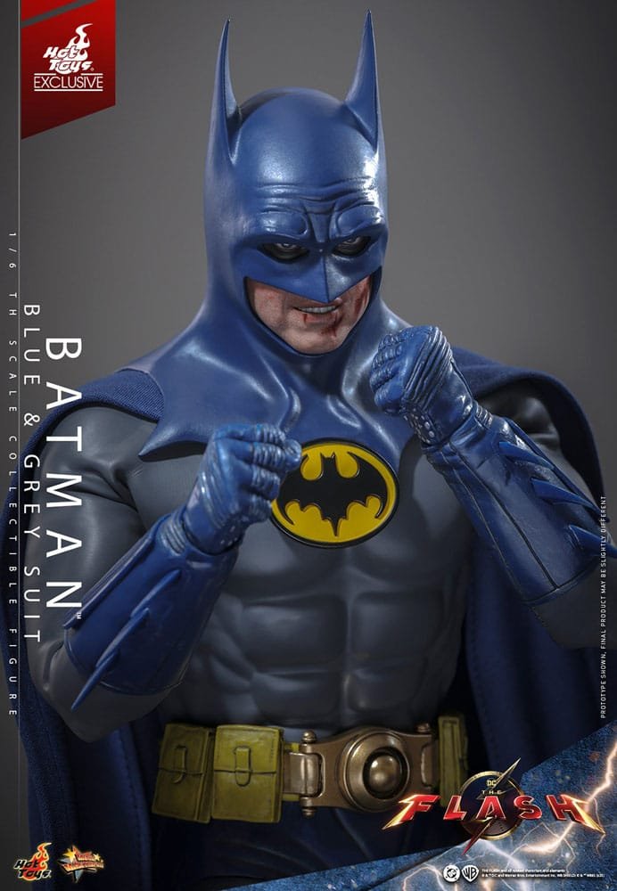 THE FLASH BATMAN (BLUE & GREY SUIT) LIMITED EDITION EXCLUSIVE - DC COMICS - MOVIE MASTERPIECE 1/6 - HOT TOYS - Imagen 4