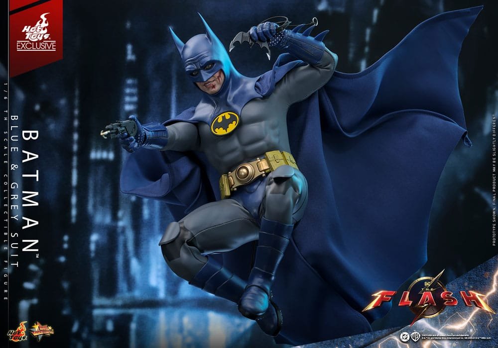 THE FLASH BATMAN (BLUE & GREY SUIT) LIMITED EDITION EXCLUSIVE - DC COMICS - MOVIE MASTERPIECE 1/6 - HOT TOYS - Imagen 6