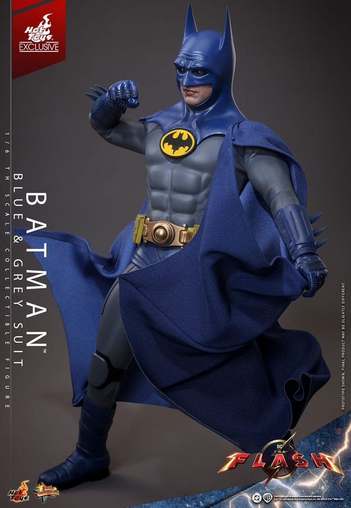 THE FLASH BATMAN (BLUE & GREY SUIT) LIMITED EDITION EXCLUSIVE - DC COMICS - MOVIE MASTERPIECE 1/6 - HOT TOYS - Imagen 7