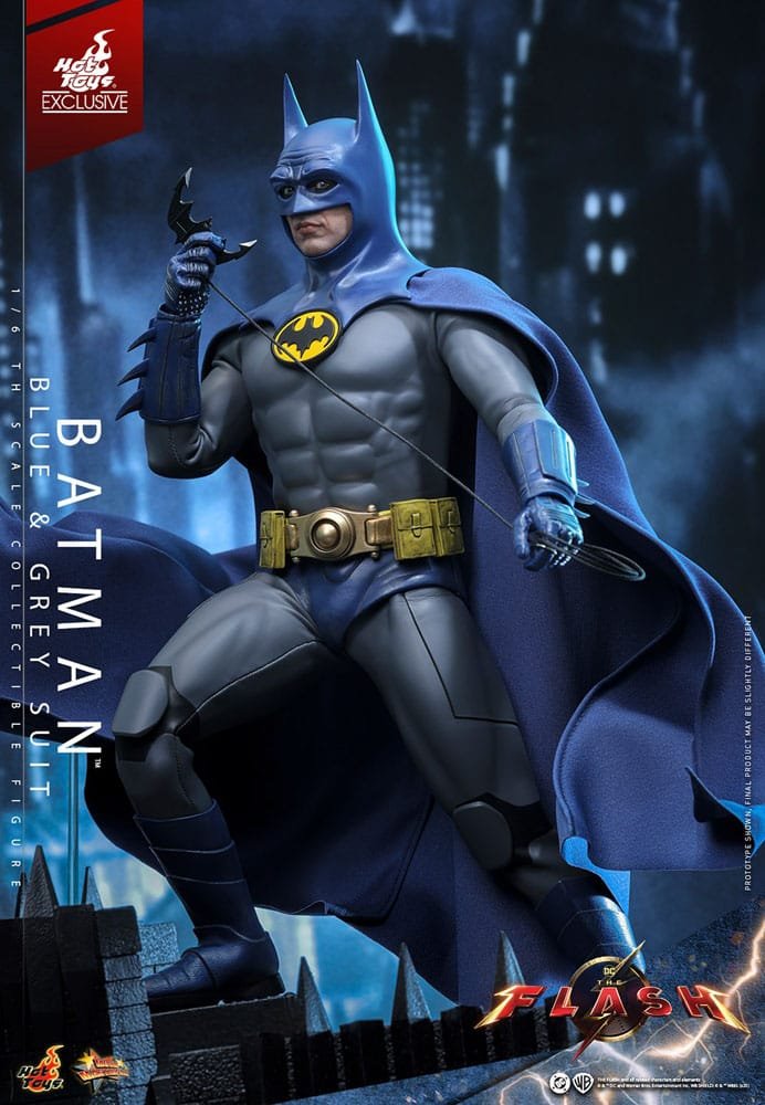THE FLASH BATMAN (BLUE & GREY SUIT) LIMITED EDITION EXCLUSIVE - DC COMICS - MOVIE MASTERPIECE 1/6 - HOT TOYS - Imagen 8