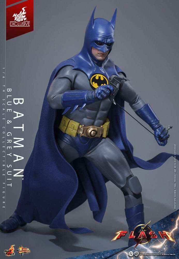 THE FLASH BATMAN (BLUE & GREY SUIT) LIMITED EDITION EXCLUSIVE - DC COMICS - MOVIE MASTERPIECE 1/6 - HOT TOYS - Imagen 10