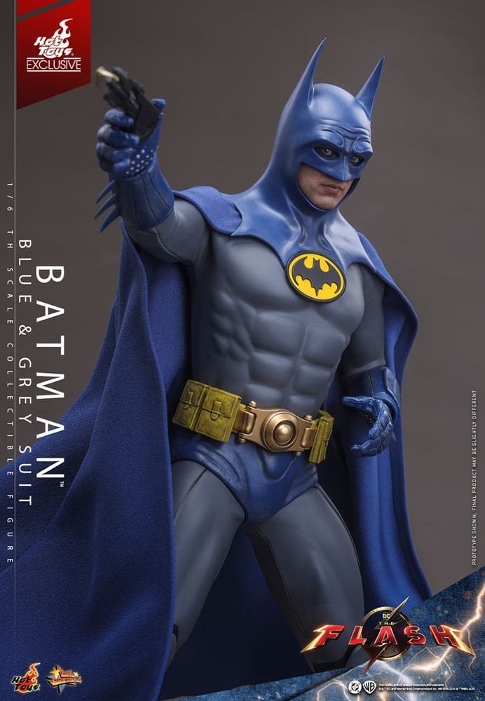THE FLASH BATMAN (BLUE & GREY SUIT) LIMITED EDITION EXCLUSIVE - DC COMICS - MOVIE MASTERPIECE 1/6 - HOT TOYS - Imagen 11