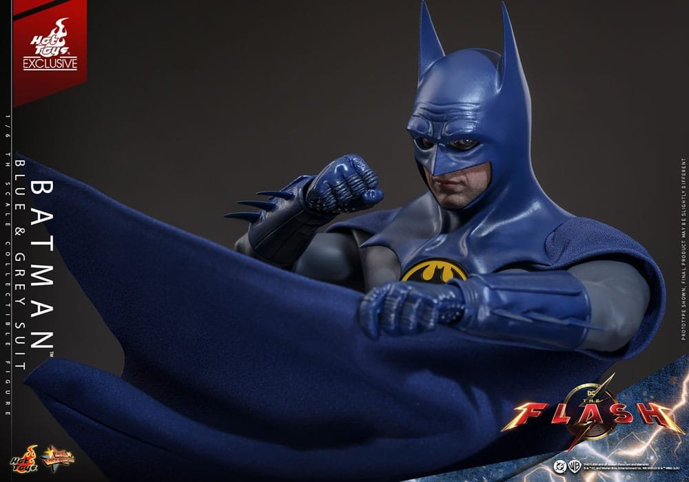 THE FLASH BATMAN (BLUE & GREY SUIT) LIMITED EDITION EXCLUSIVE - DC COMICS - MOVIE MASTERPIECE 1/6 - HOT TOYS - Imagen 13