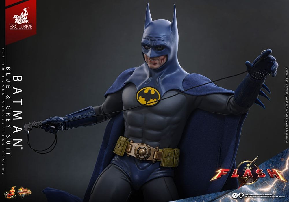 THE FLASH BATMAN (BLUE & GREY SUIT) LIMITED EDITION EXCLUSIVE - DC COMICS - MOVIE MASTERPIECE 1/6 - HOT TOYS - Imagen 14