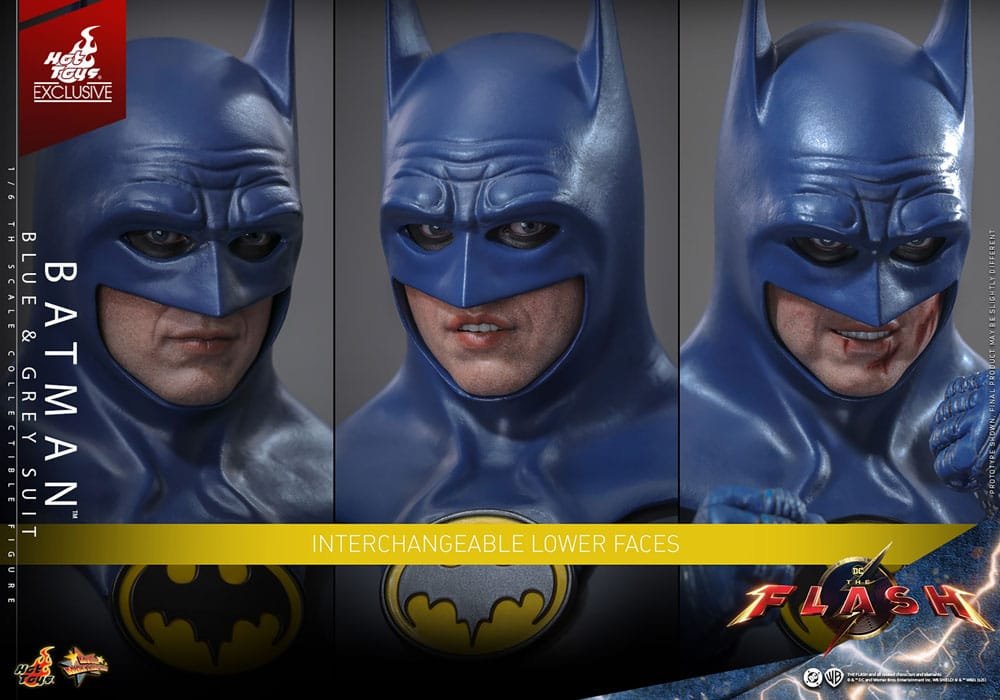 THE FLASH BATMAN (BLUE & GREY SUIT) LIMITED EDITION EXCLUSIVE - DC COMICS - MOVIE MASTERPIECE 1/6 - HOT TOYS - Imagen 15
