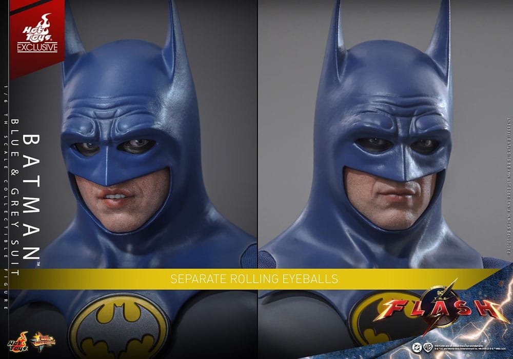 THE FLASH BATMAN (BLUE & GREY SUIT) LIMITED EDITION EXCLUSIVE - DC COMICS - MOVIE MASTERPIECE 1/6 - HOT TOYS - Imagen 16