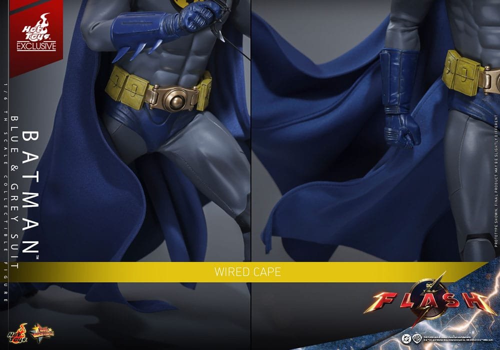 THE FLASH BATMAN (BLUE & GREY SUIT) LIMITED EDITION EXCLUSIVE - DC COMICS - MOVIE MASTERPIECE 1/6 - HOT TOYS - Imagen 17