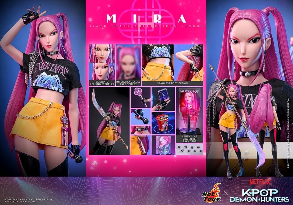 KPOP DEMON HUNTERS MIRA - LAS GUERRERAS K-POP - FIGURA 1/6 - HOT TOYS - Imagen 22