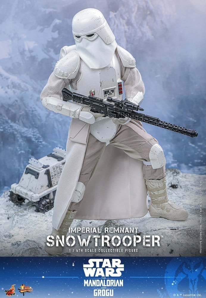THE MANDALORIAN & GROGU IMPERIAL REMNANT SNOWTROOPER - STAR WARS - MOVIE MASTERPIECE - HOT TOYS - Imagen 3