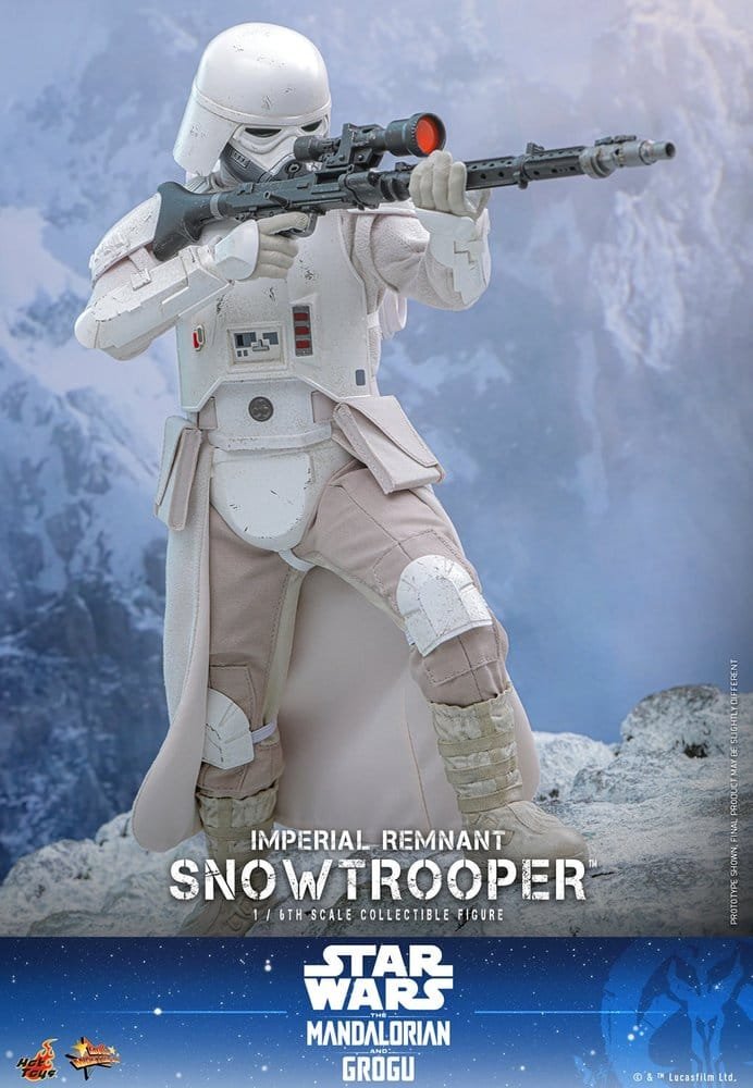 THE MANDALORIAN & GROGU IMPERIAL REMNANT SNOWTROOPER - STAR WARS - MOVIE MASTERPIECE - HOT TOYS - Imagen 4