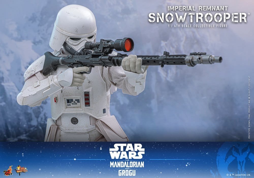 THE MANDALORIAN & GROGU IMPERIAL REMNANT SNOWTROOPER - STAR WARS - MOVIE MASTERPIECE - HOT TOYS - Imagen 7