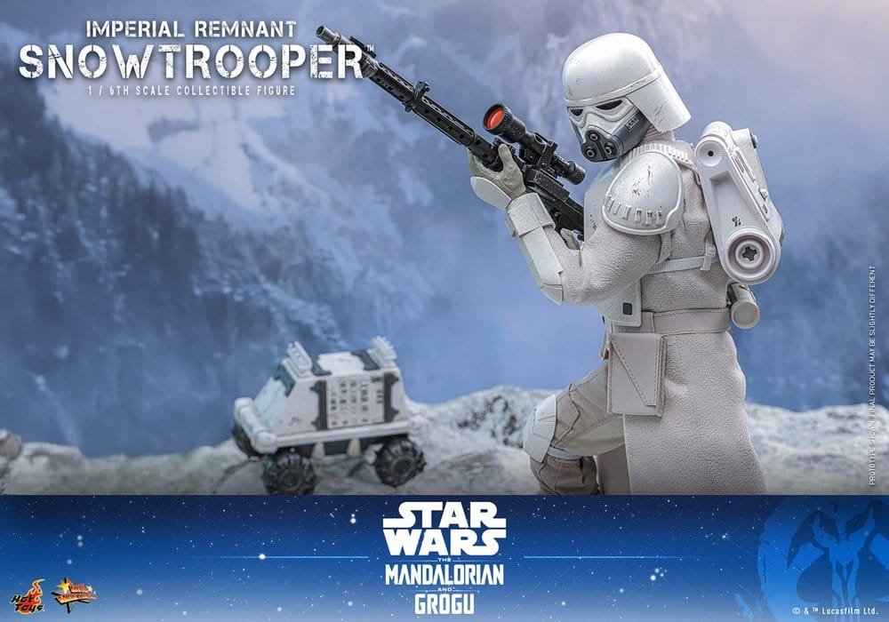 THE MANDALORIAN & GROGU IMPERIAL REMNANT SNOWTROOPER - STAR WARS - MOVIE MASTERPIECE - HOT TOYS - Imagen 8