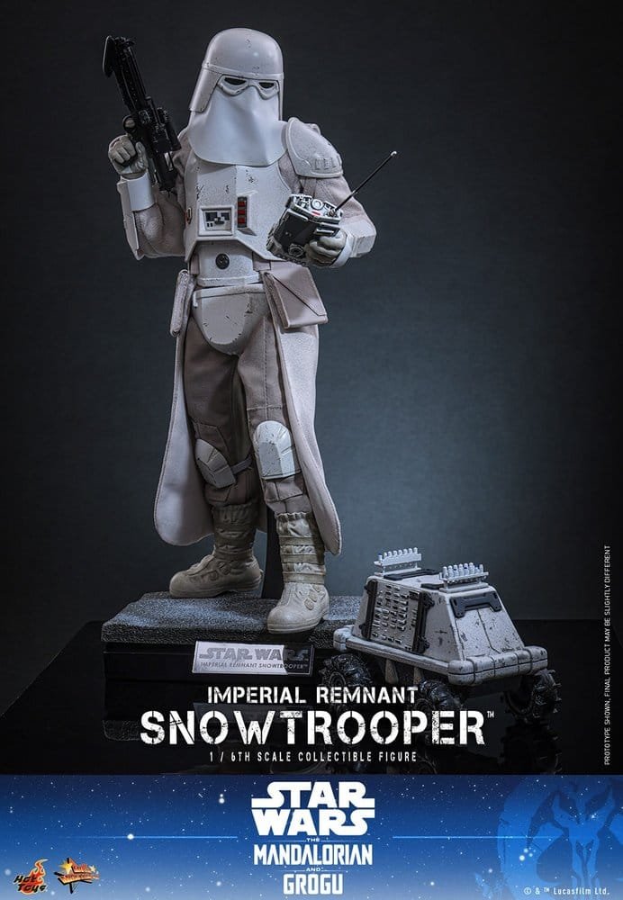 THE MANDALORIAN & GROGU IMPERIAL REMNANT SNOWTROOPER - STAR WARS - MOVIE MASTERPIECE - HOT TOYS - Imagen 9