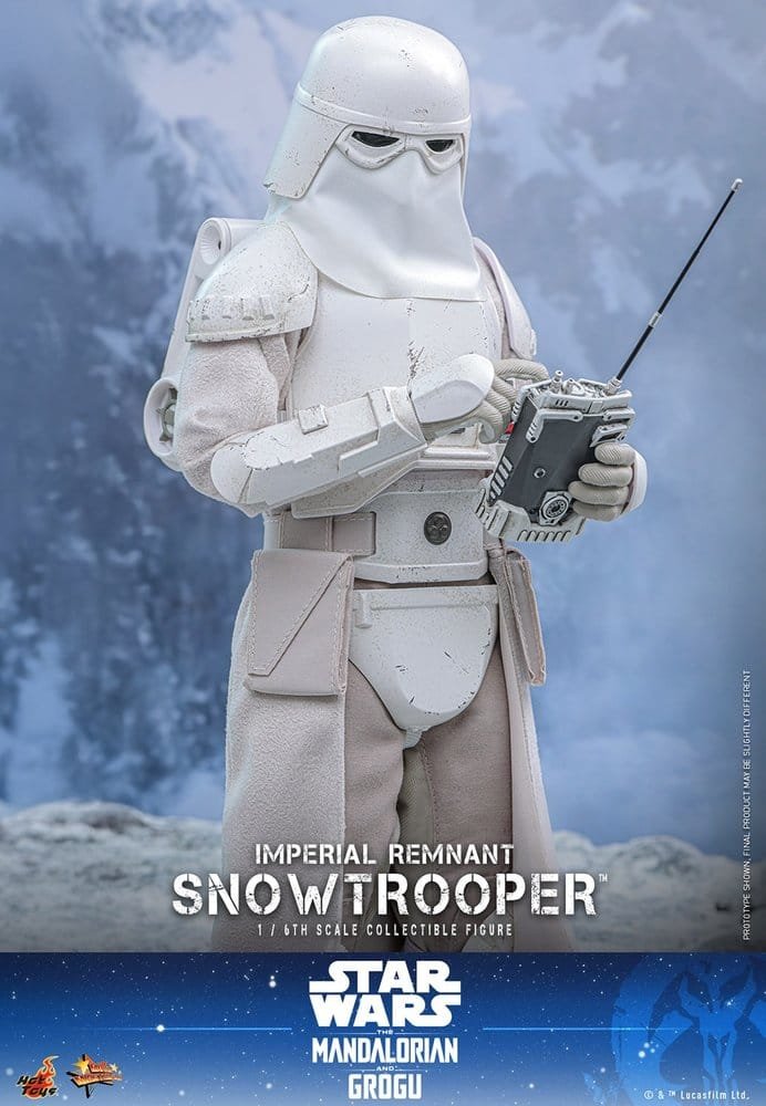 THE MANDALORIAN & GROGU IMPERIAL REMNANT SNOWTROOPER - STAR WARS - MOVIE MASTERPIECE - HOT TOYS - Imagen 11