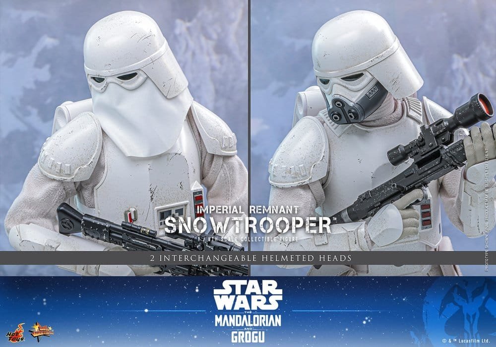 THE MANDALORIAN & GROGU IMPERIAL REMNANT SNOWTROOPER - STAR WARS - MOVIE MASTERPIECE - HOT TOYS - Imagen 13