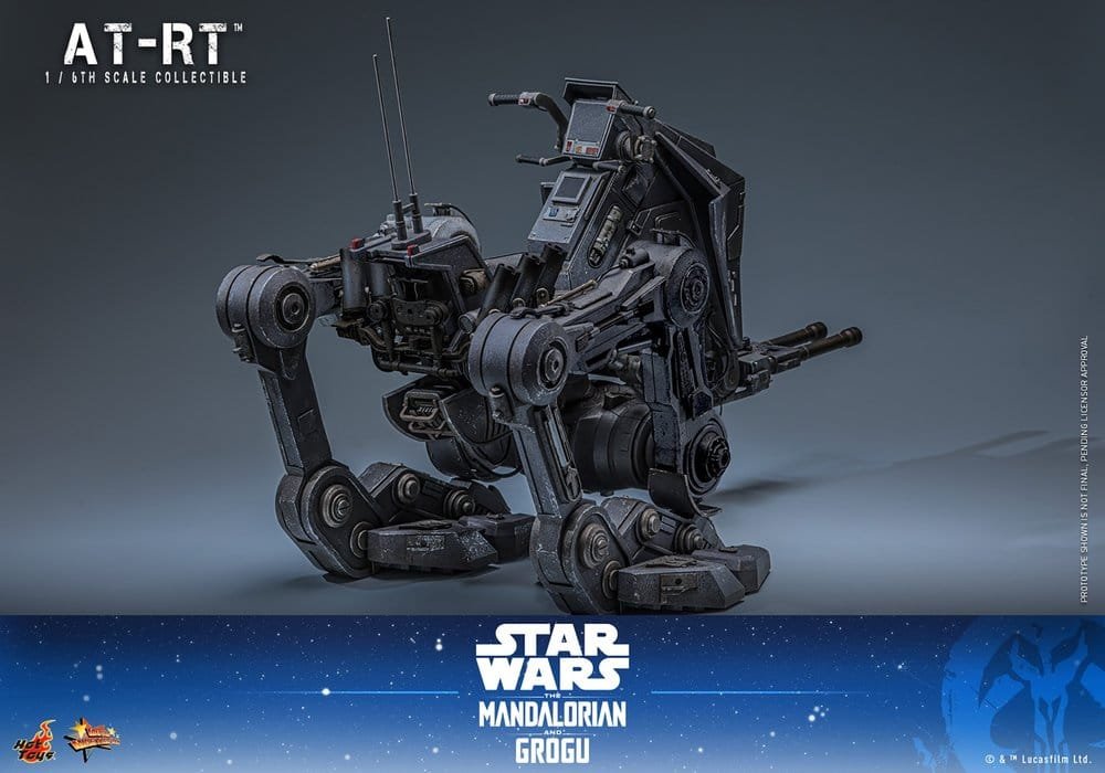 THE MANDALORIAN & GROGU SET DE FIGURAS IMPERIAL REMNANT AT-RT DRIVER & AT-RT - STAR WARS - MOVIE MASTERPIECE - HOT TOYS - Imagen 2