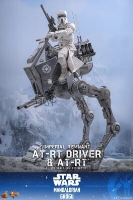 THE MANDALORIAN & GROGU SET DE FIGURAS IMPERIAL REMNANT AT-RT DRIVER & AT-RT – STAR WARS – MOVIE MASTERPIECE – HOT TOYS