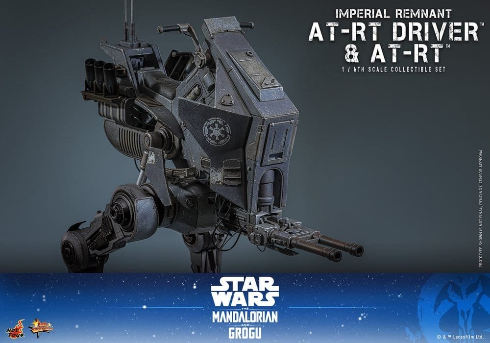 THE MANDALORIAN & GROGU SET DE FIGURAS IMPERIAL REMNANT AT-RT DRIVER & AT-RT - STAR WARS - MOVIE MASTERPIECE - HOT TOYS - Imagen 15