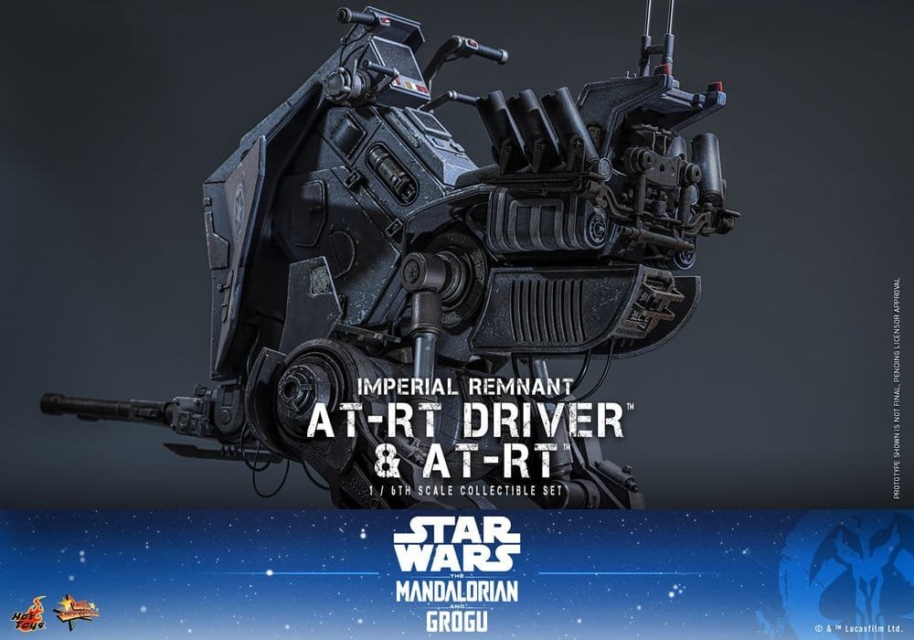 THE MANDALORIAN & GROGU SET DE FIGURAS IMPERIAL REMNANT AT-RT DRIVER & AT-RT - STAR WARS - MOVIE MASTERPIECE - HOT TOYS - Imagen 17