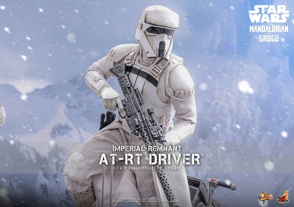 THE MANDALORIAN & GROGU SET DE FIGURAS IMPERIAL REMNANT AT-RT DRIVER & AT-RT - STAR WARS - MOVIE MASTERPIECE - HOT TOYS - Imagen 21