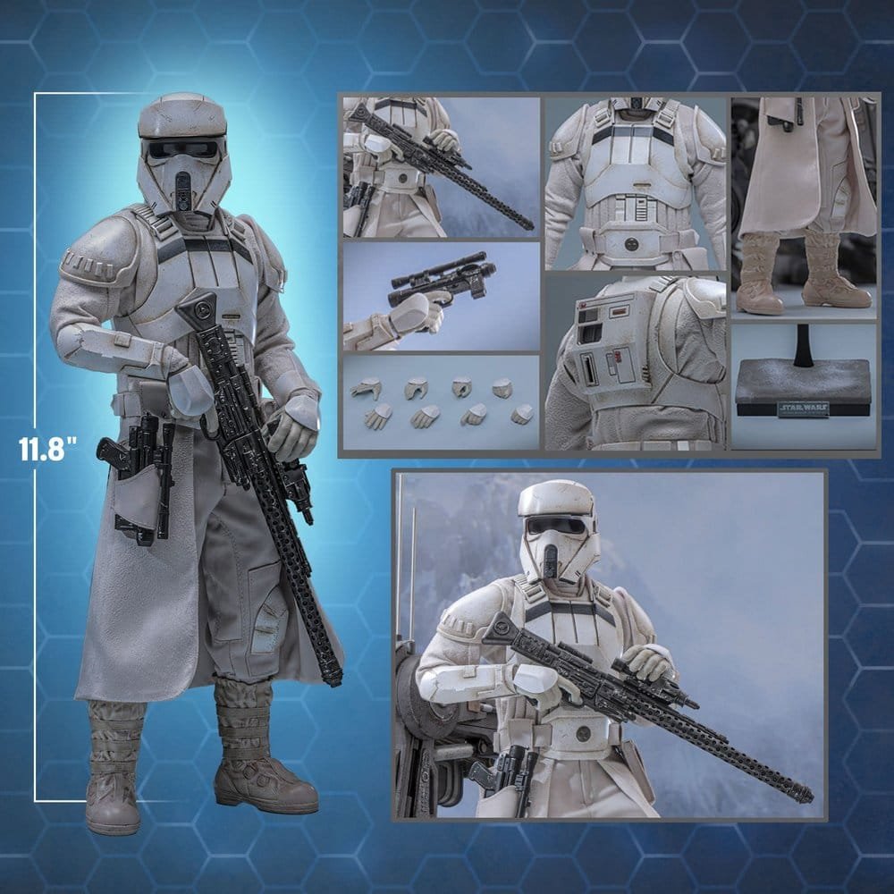 THE MANDALORIAN & GROGU SET DE FIGURAS IMPERIAL REMNANT AT-RT DRIVER & AT-RT - STAR WARS - MOVIE MASTERPIECE - HOT TOYS - Imagen 25