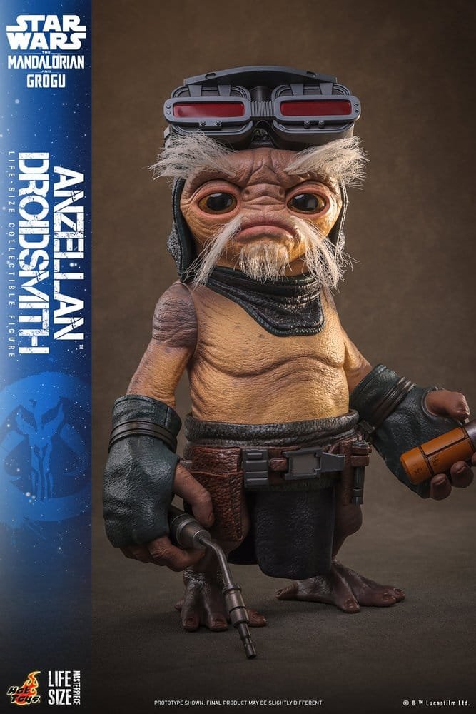 STAR WARS: THE MANDALORIAN & GROGU A ESCALA REAL ANZELLAN DROIDSMITH - DISNEY - 1/1 - HOT TOYS - Imagen 3