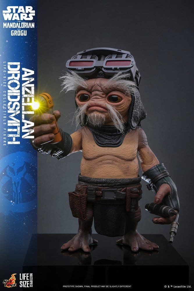 STAR WARS: THE MANDALORIAN & GROGU A ESCALA REAL ANZELLAN DROIDSMITH - DISNEY - 1/1 - HOT TOYS - Imagen 4