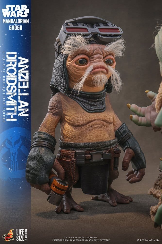 STAR WARS: THE MANDALORIAN & GROGU A ESCALA REAL ANZELLAN DROIDSMITH - DISNEY - 1/1 - HOT TOYS - Imagen 5