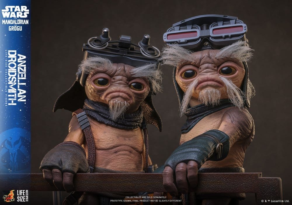 STAR WARS: THE MANDALORIAN & GROGU A ESCALA REAL ANZELLAN DROIDSMITH - DISNEY - 1/1 - HOT TOYS - Imagen 9