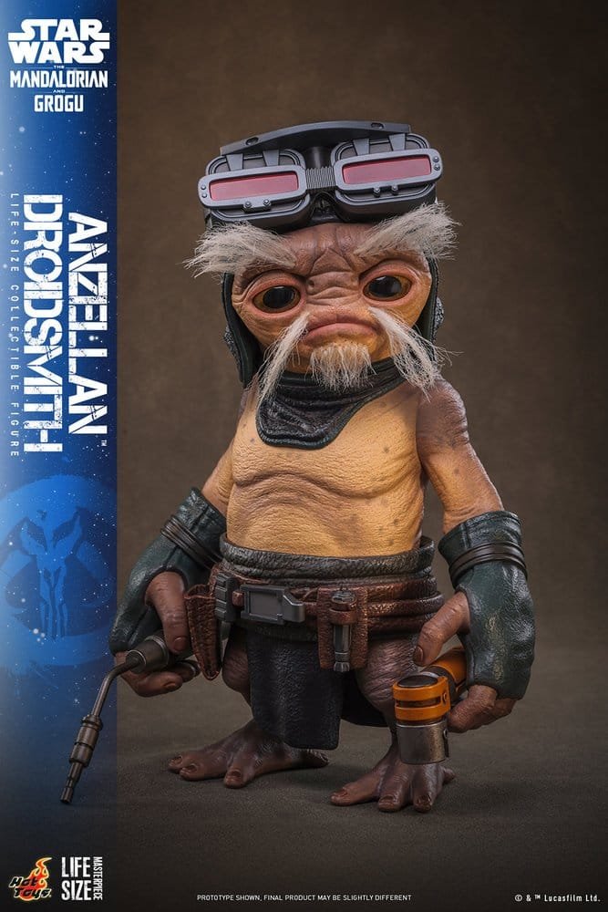 STAR WARS: THE MANDALORIAN & GROGU A ESCALA REAL ANZELLAN DROIDSMITH - DISNEY - 1/1 - HOT TOYS - Imagen 12