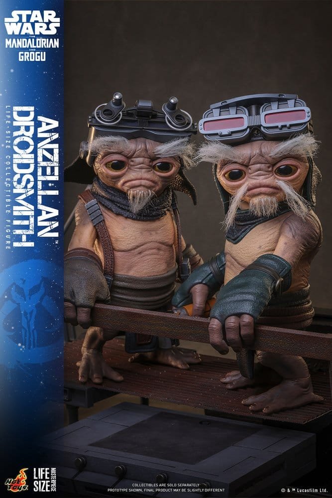 STAR WARS: THE MANDALORIAN & GROGU A ESCALA REAL ANZELLAN DROIDSMITH - DISNEY - 1/1 - HOT TOYS - Imagen 13