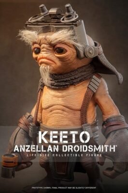 THE MANDALORIAN & GROGU LIFE-SIZE MASTERPIECE A ESCALA REAL KEETO (ANZELLAN DROIDSMITH) – STAR WARS – 1/1 – HOT TOYS