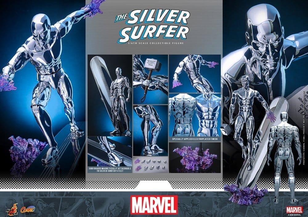SILVER SURFER - MARVEL - FIGURA 1/6 - HOT TOYS - Imagen 20